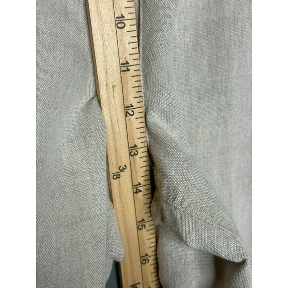 VTG Talbots Women's 16 Linen Cotton High Rise Taper Leg Trouser Pants - Picture 4 of 6